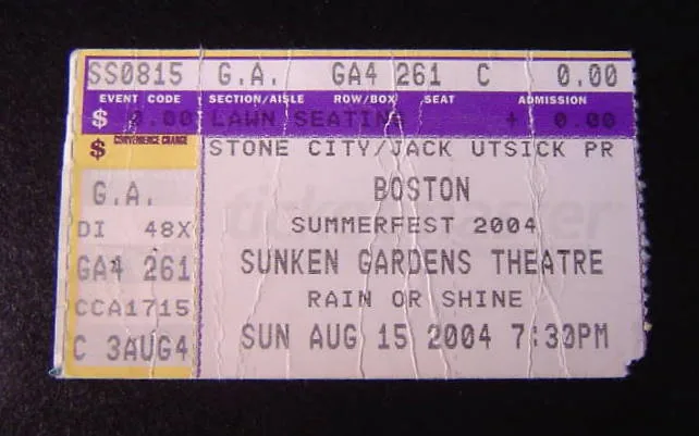 Ticket · Aug 15, 2004