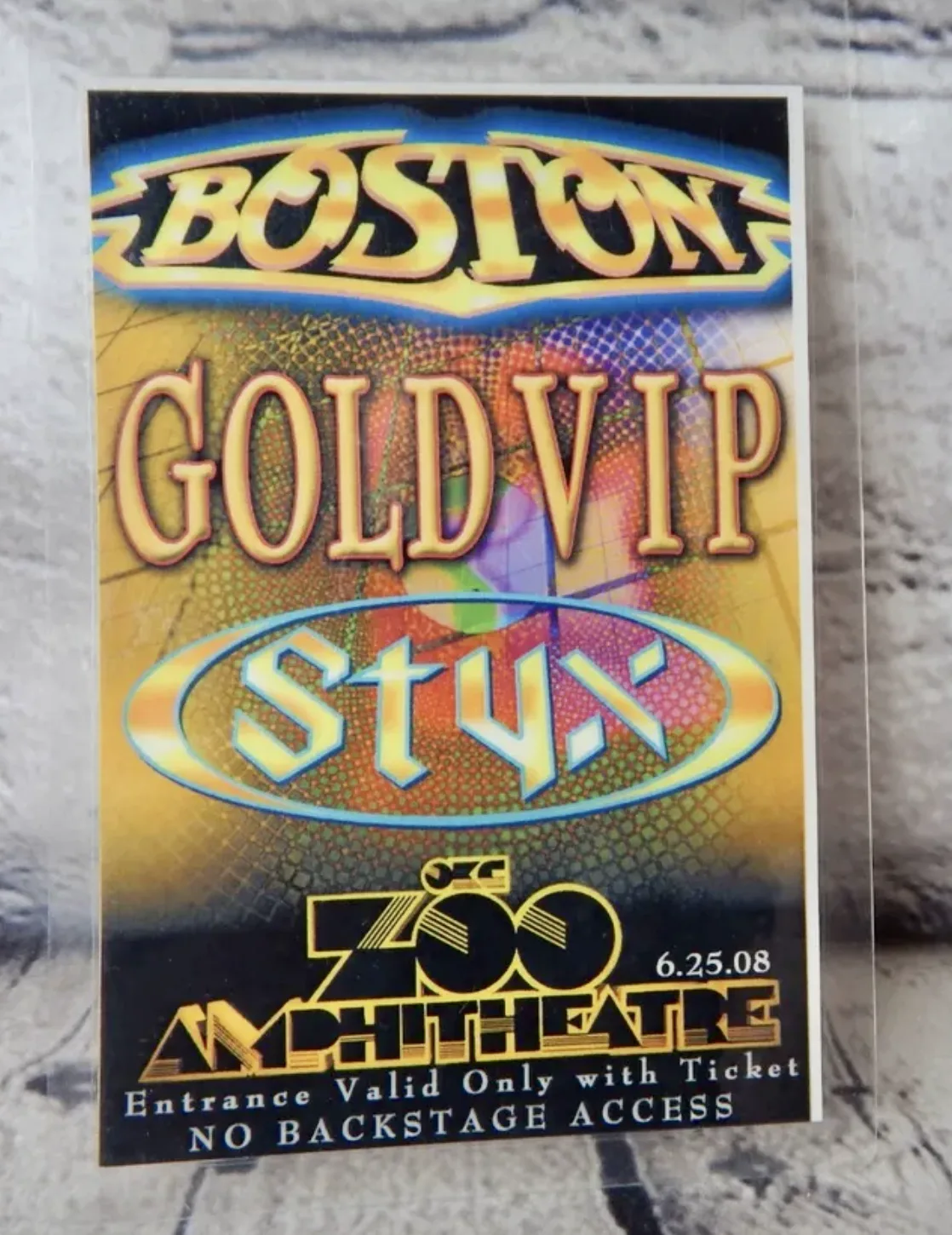 Ticket · Jun 25, 2008