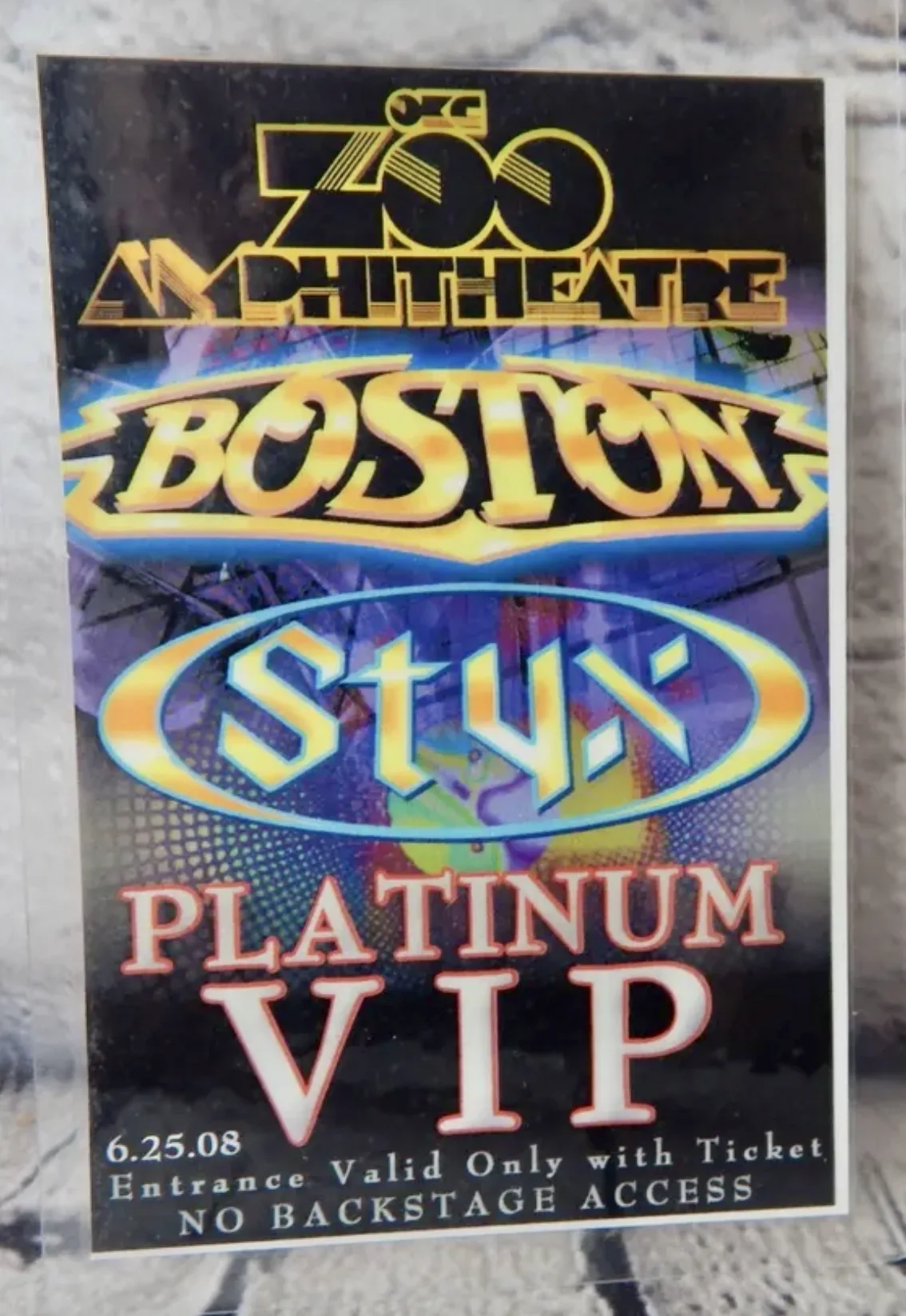 Ticket · Jun 25, 2008