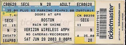 Ticket · Jun 28, 2003