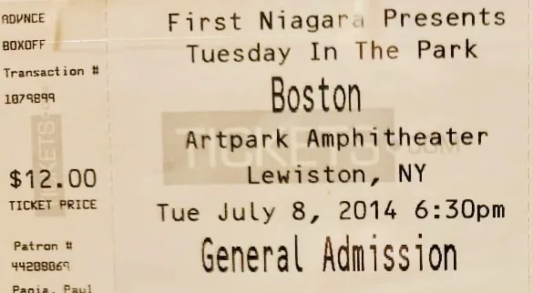 Ticket · Jul 8, 2014