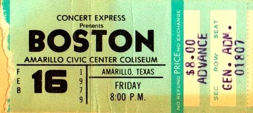 Ticket · Feb 16, 1979