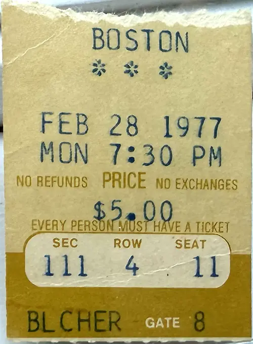 Ticket · Feb 28, 1977
