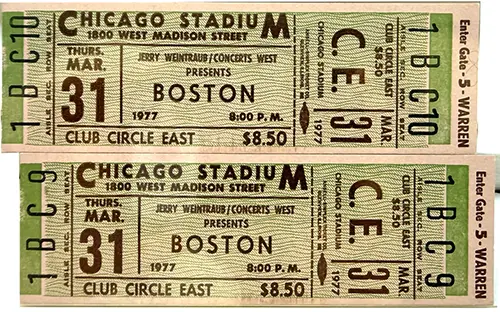 Ticket · Mar 31, 1977