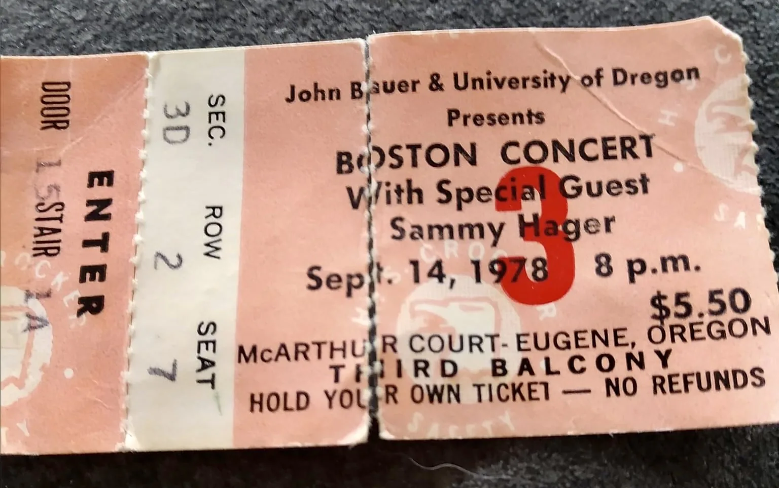 Ticket · Sep 14, 1978