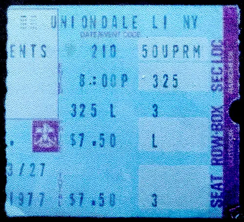 Ticket · Feb 10, 1977
