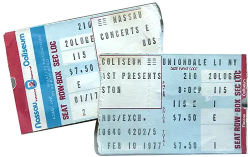 Ticket · Feb 10, 1977