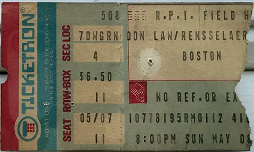 Ticket · May 8, 1977