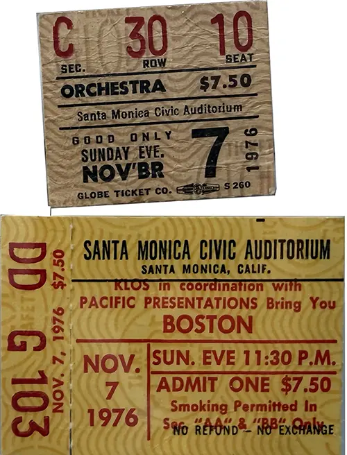 Ticket · Nov 7, 1976