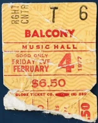 Ticket · Feb 4, 1977