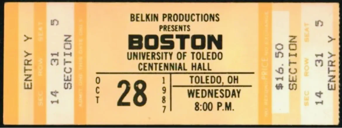 Ticket · Oct 28, 1987
