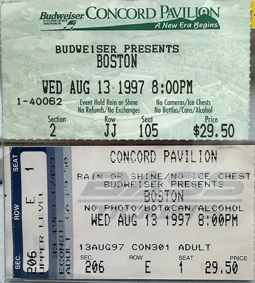 Ticket · Aug 13, 1997