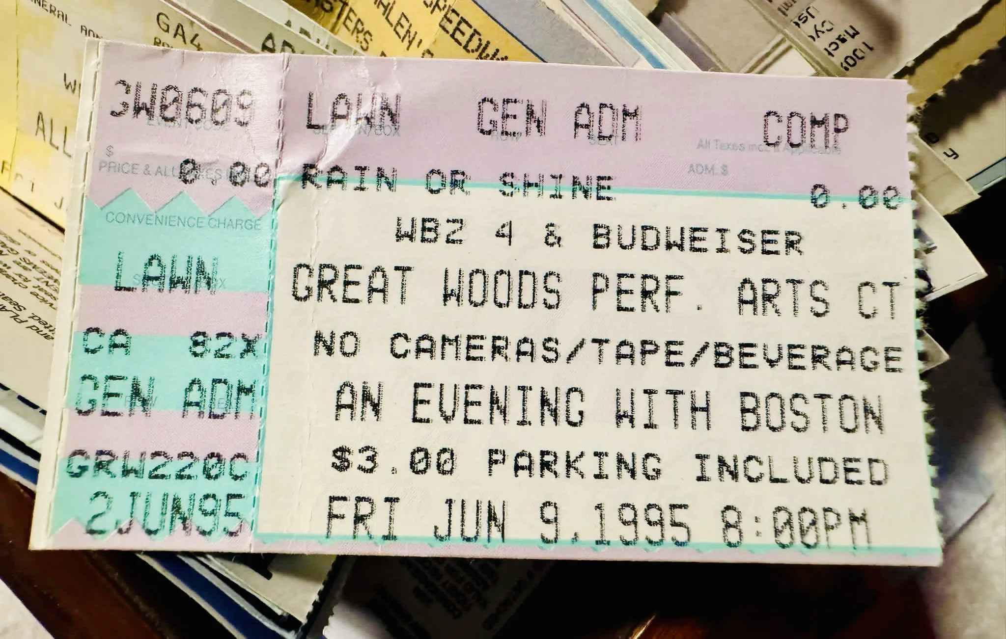 Ticket · Jun 9, 1995