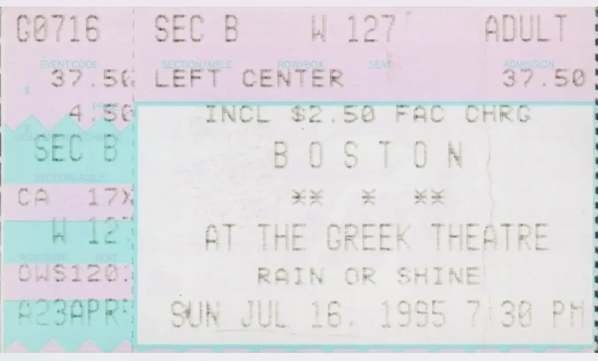 Ticket · Jul 16, 1995