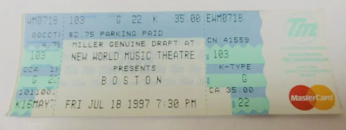 Ticket · Jul 18, 1997
