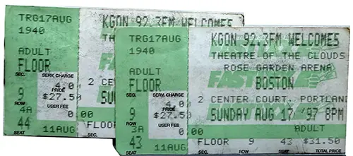 Ticket · Aug 17, 1997